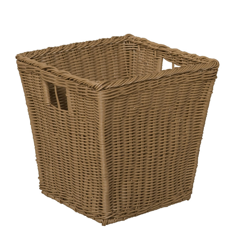 Wood Designs Wicker Storage Bin in Brown Wayfair